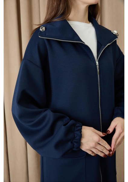 Kadın Yakası ve Arka Belden Tünelli Basic Kap Elbise 15225 modelleri