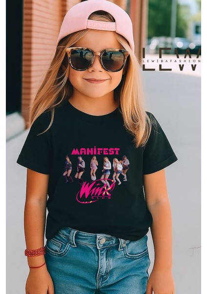 Manifest Winx Zoktay,esin,mina,lidya,sueda,hilal Özel Tasarım Premium Baskı Kalitesine Sahip Kalın Kışlık Pamuklu Çocuk Tişort fiyatları