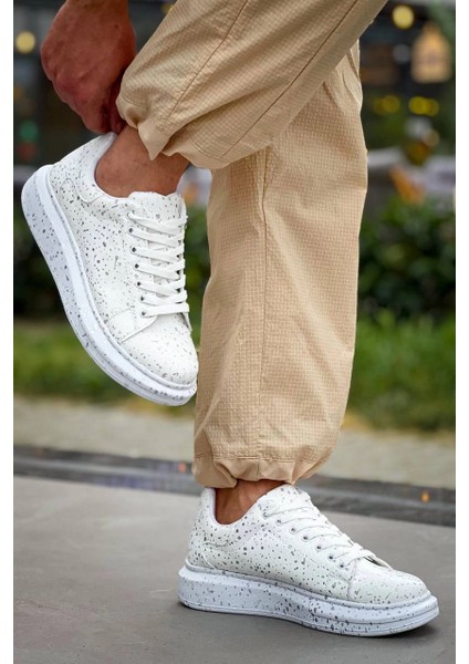 Lvsqvr KB-X500 Kuback Beyaz Silwer Bağcıklı Günlük Erkek Ayakkabı (Numara: 40) modelleri