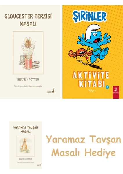 + Şirinler - Aktivite Kitabı 3 + Yaramaz Tavşan Masalı