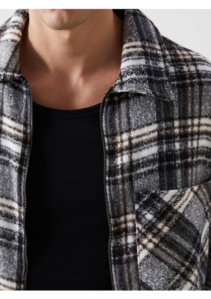 Yeni Sezon Rahat Kalıp Uzun Kollu Ekose Erkek Oduncu Gömlek Ceket modelleri