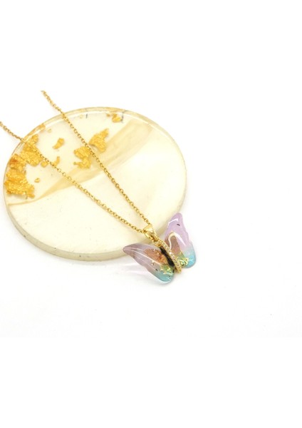 Çelik Kolye - Kelebek Kolye Altın Kaplama KLY-633 fiyatları