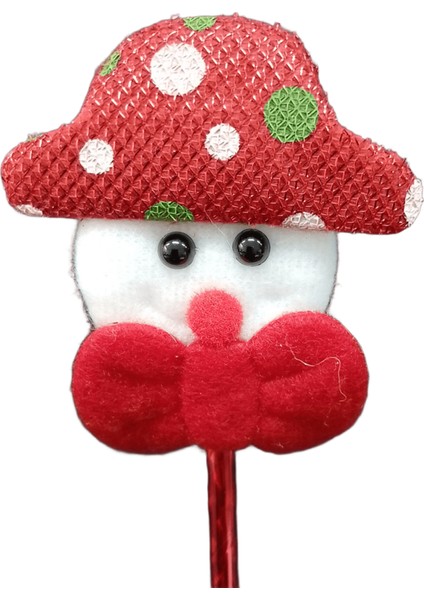 Kalem Yılbaşı Temalı Noel Baba Kardan Adam Figürlü Yılbaşı Tükenmez Kalem