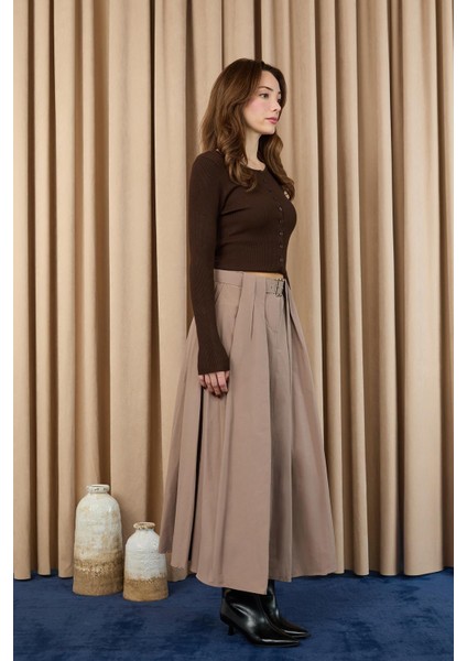 Kadın Kadın Pileli Kemerli Etek 20702 fiyatları