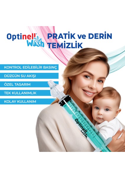 Bebek Burun Yıkama Kiti 5 Adet , Bebek Burun Yıkama Enjektörü