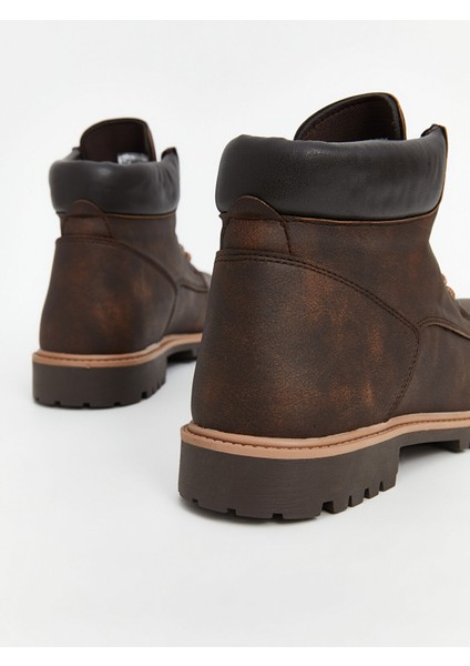 Yeni Sezon Bağcıklı Deri Görünümlü Erkek Bot indirimleri