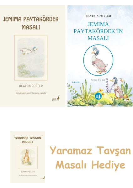 Beatrix Potter 12 - Jemima Paytakördek Masalı + Jemima Paytakördek'in Masalı + Yaramaz Tavşan Masalı