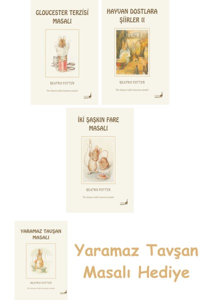 + Beatrix Potter 22 - Hayvan Dostlara Şiirler 2 + Beatrix Potter 5 - Iki Şaşkın Fare Masalı