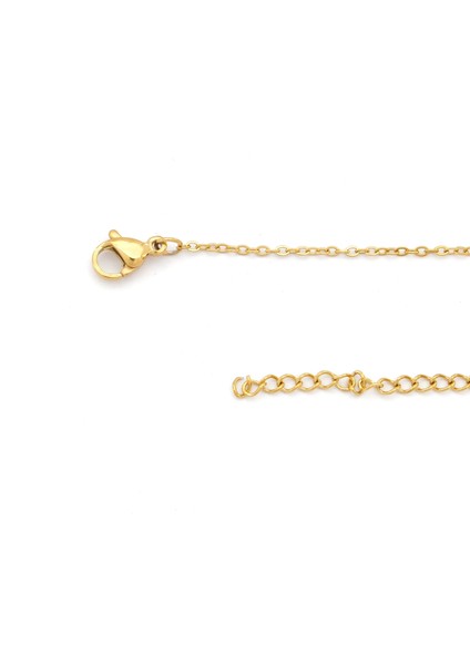 Çelik Kolye - Yonca Kolye Altın Kaplama KLY-637 fiyatları