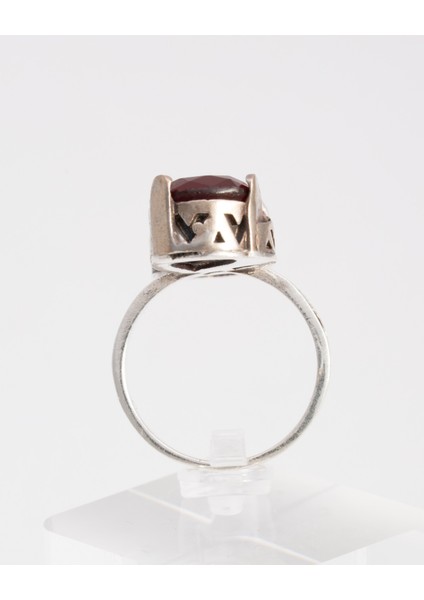 Çift Damla Ruby Taşlı 925 Ayar Gümüş Kadın Yüzük – Zarif ve Işıltılı Sarmal Tasarım modelleri