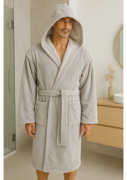 Bambu Penye Iplik Yumuşak Dokulu Su Emiciliği Yüksek Unisex Kadın Erkek Bornoz fiyatları