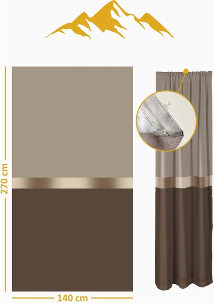 Parlak Saten Mikro Kumaş Çift Kanat Fon Perde Takımı PRD0002 fiyatları