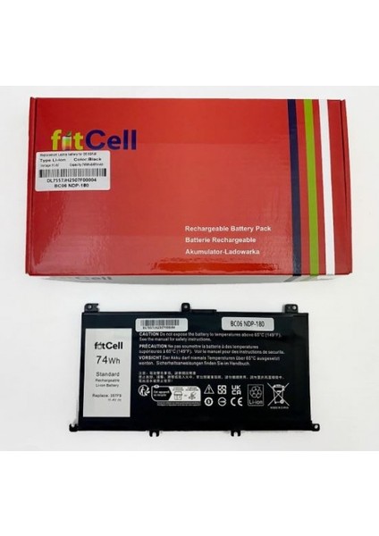 Dell Uyumlu Inspiron 7566,INSPIRON 7567NOTEBOOK Batarya - Pil