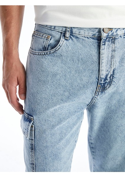 Yeni Sezon Standart Kalıp Erkek Kargo Jean Pantolon modelleri