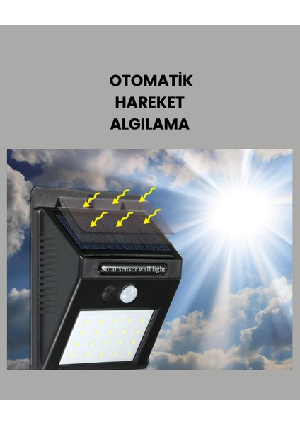 Montajlı Güneş Enerjili Duvar Tipi Aydınlatma – 8 Saat Çalışma Süresi fırsatları