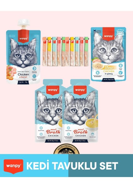 Kedi Maması Kedi Tavuklu Set