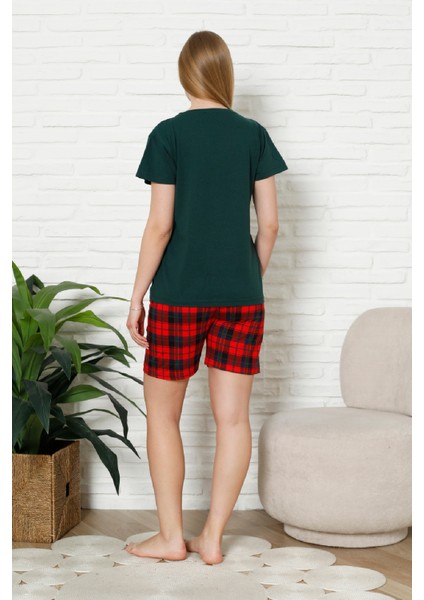 Kadın Pijama Takımı - Ekose Altlı (Diz Üstü) - 12426 fırsatları