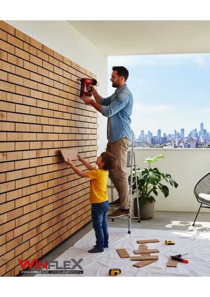 Eko Tuğla Akustik Ahşap Panel – Savana Meşe modelleri