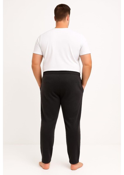 Erkek Büyük Beden 2280 Cepleri Fermuarlı Alt Eşofman Siyah fiyatları