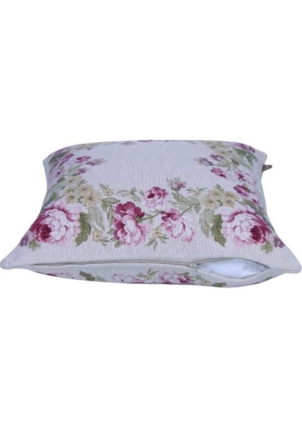 Belıeve Rose Frame Jakarlı Dokuma Goblen Dekoratif Kırlent Kılıfı 40*40 modelleri