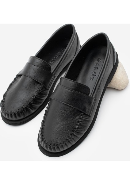 Kadın Loafer Makosen Günlük Ayakkabı Margos Siyah