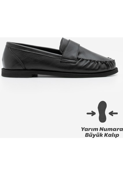 Kadın Loafer Makosen Günlük Ayakkabı Margos Siyah modelleri