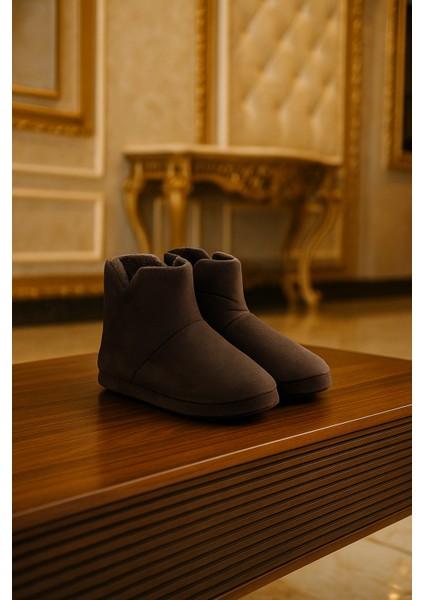 Erkek Panduf Peluş Ev Ayakkabısı Düz fiyatları