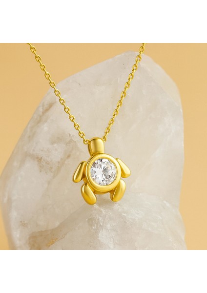 14 Ayar Altın Kaplumbağa Kolye fırsatları