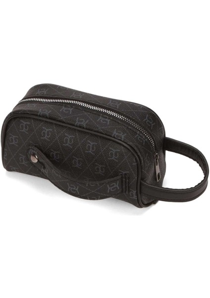 Erkek Deri Portföy Clutch Traş Kozmetik Bakım ve Günlük El Çantası Siyah - Lacivert - NEWPOLO355 fiyatları