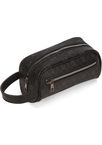 Erkek Deri Portföy Clutch Traş Kozmetik Bakım ve Günlük El Çantası Siyah - Lacivert - NEWPOLO355 modelleri