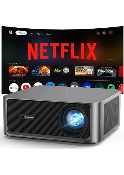 2500 Ansı Lümen 4K UHD Akıllı Projektör