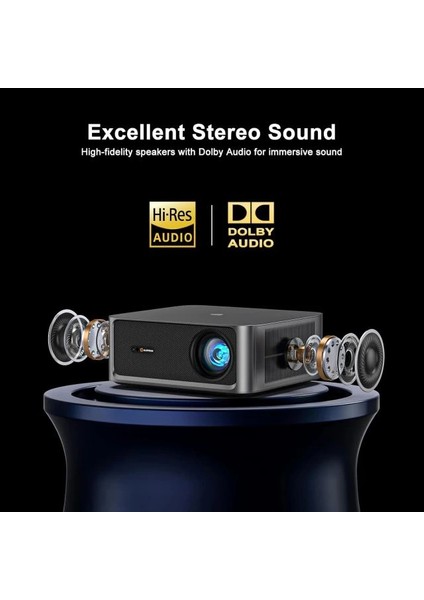 2500 Ansı Lümen 4K UHD Akıllı Projektör indirimleri