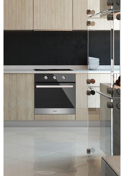 Turbo Fanlı Aynalı Flotal Cam Ankastre Fırın B66-SF2(MT) fiyatları