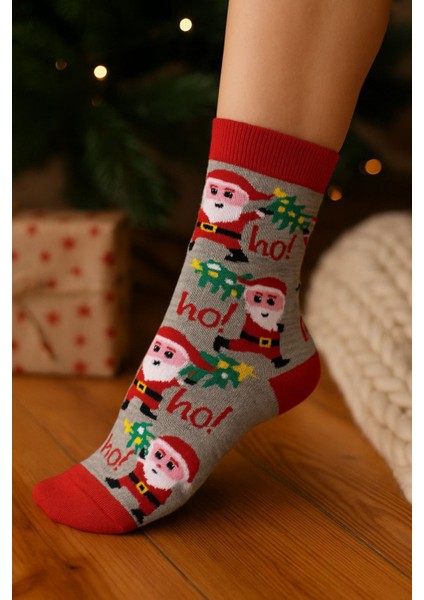 4'lü Paket Unisex Yılbaşı Çorap Renkli Soket Çorap Yeniyıl fiyatları