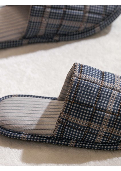 Yeni Sezon Ekose Desenli Erkek Ev Terliği modelleri