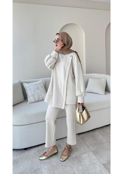 Kadın Pantolon İkili Scuba Takım M61205 - Bej fiyatları