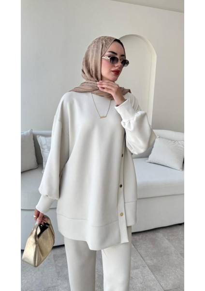 Kadın Pantolon İkili Scuba Takım M61205 - Bej indirimleri