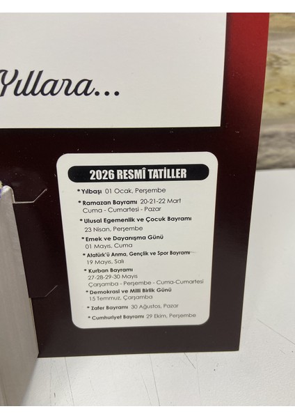 Ömür Takvim Atatürk Görselli 1.bölge 2026 Kartonlu Yapraklı Duvar Takvimi fırsatları