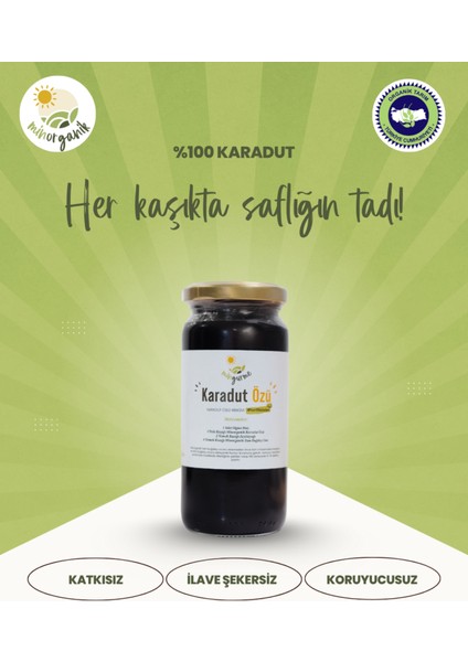 Karadut Özü Soğuk Sıkım 2'li Paket (2X315GR) Katkısız, Koruyucusuz ve Ilave Şekersiz indirimleri