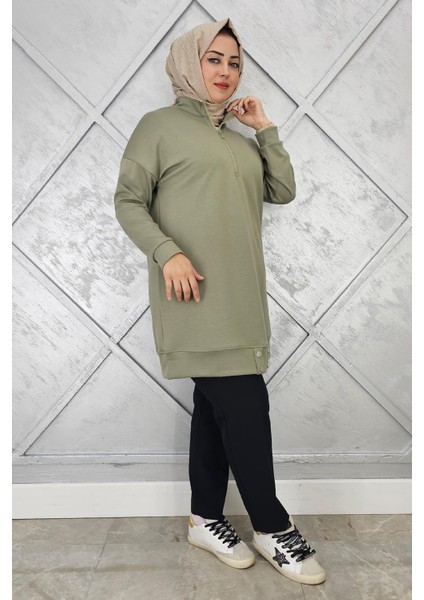 Kadın Çıt Çıt Detaylı Tesettür Tunik modelleri