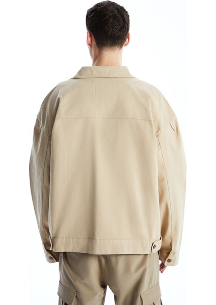 Yeni Sezon Rahat Kalıp Uzun Kollu Gabardin Erkek Gömlek Ceket indirimleri