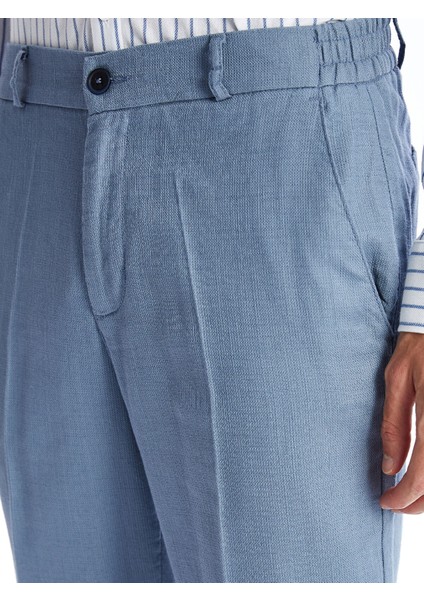 Yeni Sezon Standart Kalıp Keten Görünümlü Erkek Pantolon modelleri