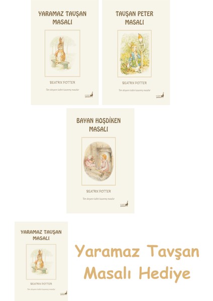 Beatrix Potter 9 - Yaramaz Tavşan Masalı + Beatrix Potter 6 - Bayan Hoşdiken Masalı