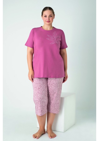 Kadın Battal Penye Süprem Kısakol Kapri Takım C840-920