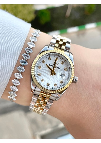 28 mm Mini Rolex Kasa Kadın Kol Saati ve Bileklik