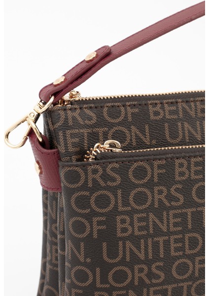 Benetton Kadın Kol Çantası Kahve-Bordo BNT1694 indirimleri
