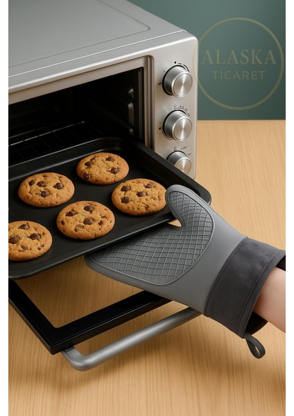 Ekstra Dayanıklı Silikon Fırın Eldiveni | Kaymaz ve Güvenli Mutfak Eldiveni fiyatları