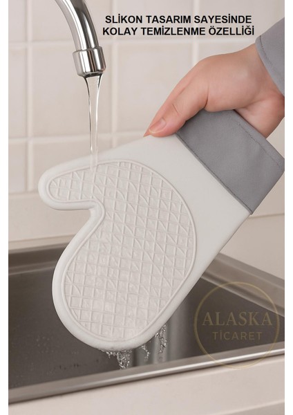 Ekstra Dayanıklı Silikon Fırın Eldiveni | Kaymaz ve Güvenli Mutfak Eldiveni fırsatları