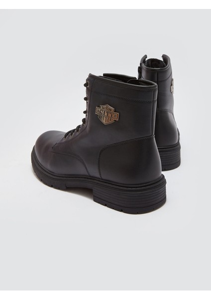 Yeni Sezon Bağcıklı Deri Görünümlü Erkek Bot indirimleri