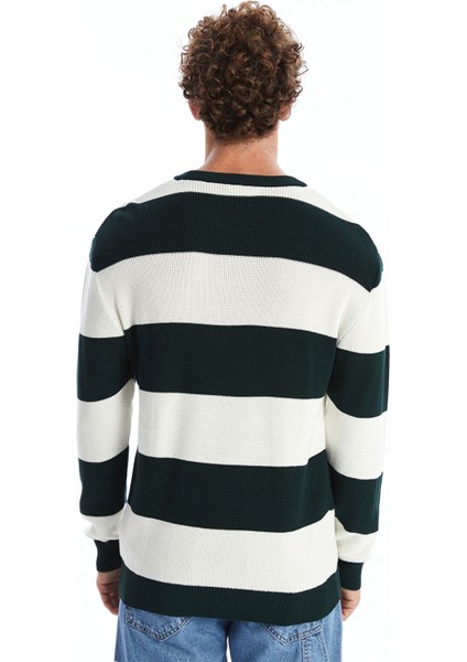 Yeni Sezon Bisiklet Yaka Uzun Kollu Renk Bloklu Erkek Triko Kazak fırsatları